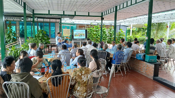 Ảnh: Toàn cảnh  buổi Khai giảng lớp tập huấn bồi dưỡng nâng cao năng lực về ngành nghề nông thôn